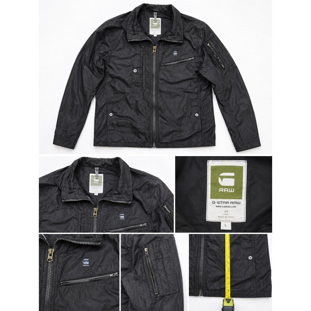 G-Star RAW Cargo Line  Timor Biker Full Zip Black Size L
